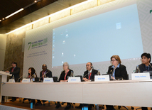 Sessions of 7th Global Forum of UN Alliance of Civilizations in Baku.  Azerbaijan, Baku, 27 apr. 2016